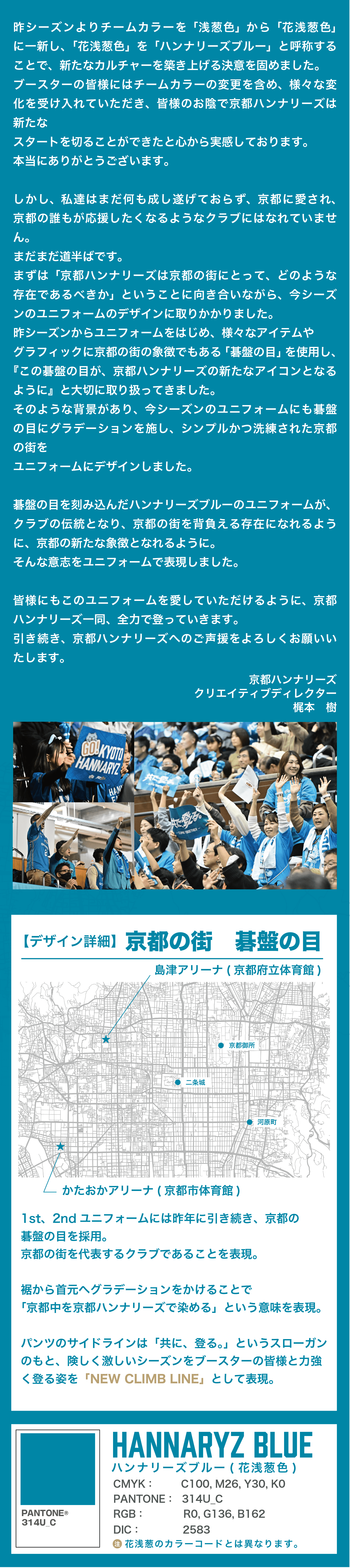 KYOTO HANNARYZ 24-25シーズン XLユニフォームとタオルセット 2024-25シーズン ユニフォームパートナーのお知らせ (3月18日